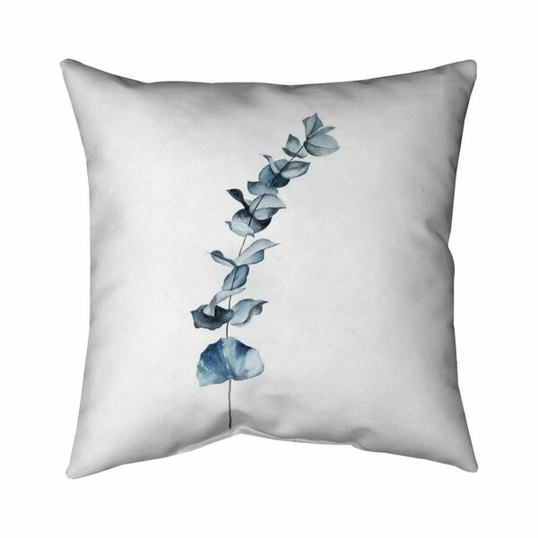 Begin Home Decor 20 x 20 in. Eucalyptus Blue Leaves-Double Sided Print Indoor Pillow 5541-2020-FL294